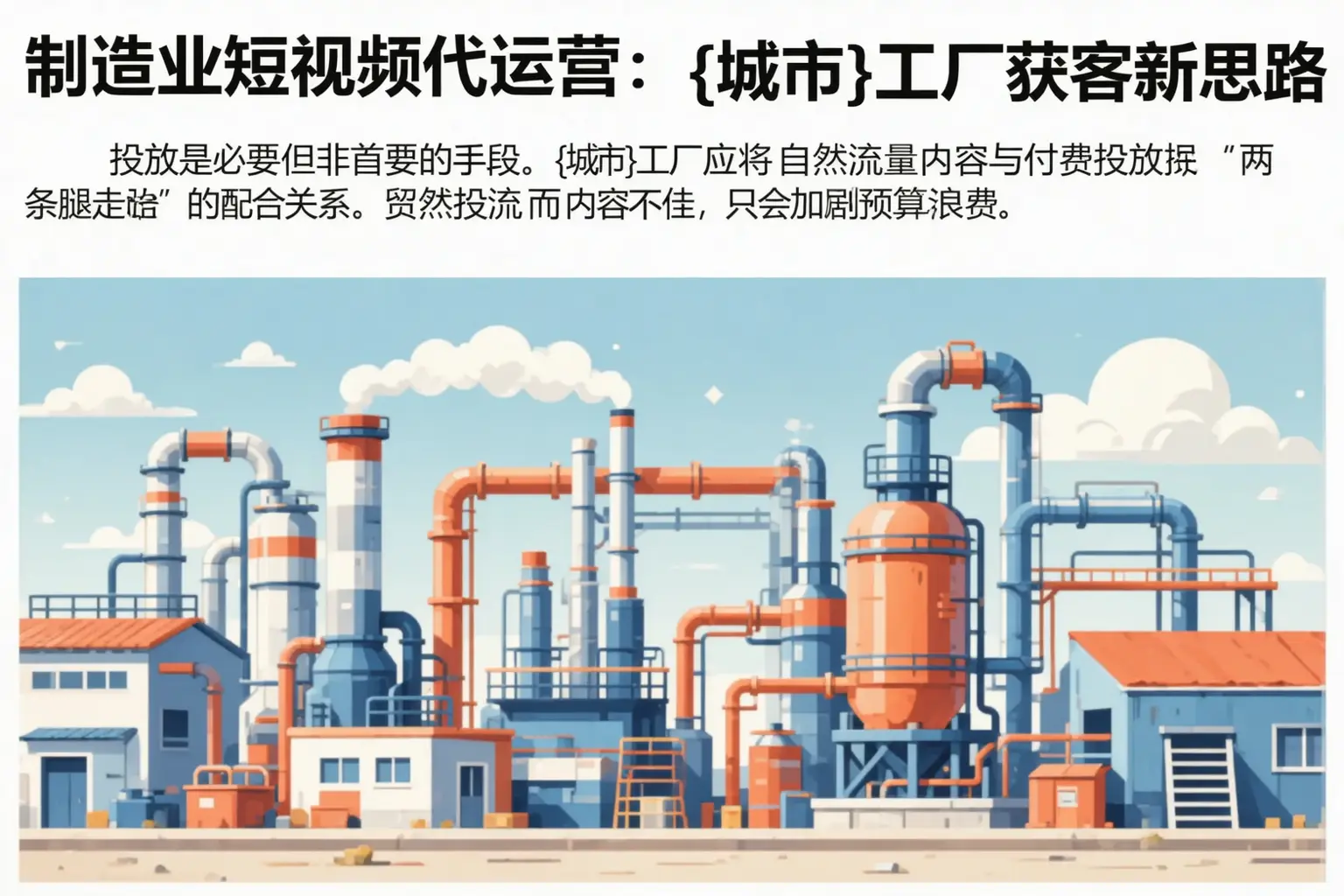 制造业短视频代运营：通河工厂获客新思路